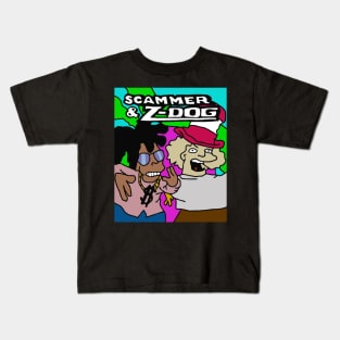 scammer and z dog Kids T-Shirt